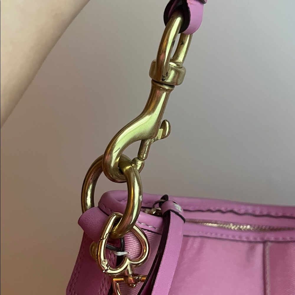 Coach Signature Brown With Pink Bag - Picture 13 of 13